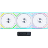 Lian Li UNI FAN SL Wireless 120 Kit w/ Dual Zone ARGB, High Performance Triple Pack, Daisy-Chain Style, 2.4 GHz Wireless Controller (Included) - White | G99.12SL1W3W.00 | - CompuMe